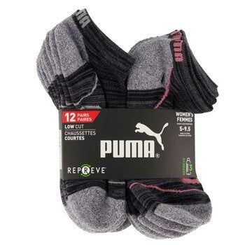 PUMA Women's No Show Repreve Socks 12 Pack
