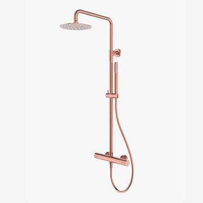 COLUMNA DE DUCHA TERMOSTÁTICA RONDO PVD COBRE