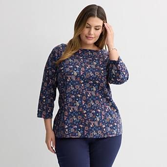 Plus Size Croft & Barrow® Boatneck Top