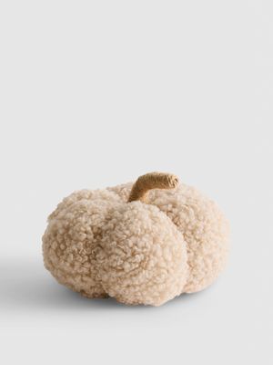 Adorno en forma de calabaza de bouclé