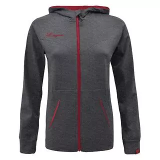 LEGEA Felpa con cappuccio OSHA donna grigio rosa scuro