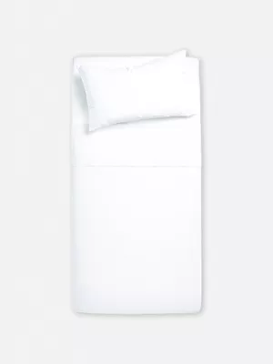 Sábana encimera para cama individual de algodón