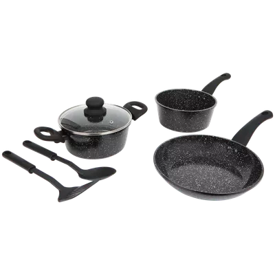 Sada hrnců s kuchyňským náčiním Ceramic Marble