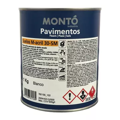 PINTURA SEÑALIZACIÓN Y PARKING 1KG BLANCO