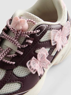 Zapatillas de suela gruesa con lazos