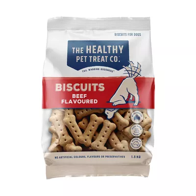 The Healthy Pet Treat Co. Beef Biscuits 1.5kg