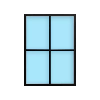 FIJO ATELIER 4 PAÑOS NEGRO 75X104