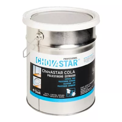 COLA CONTACTO PEGADO POLIESTIRENO (EPS-XPS) CHOVASTAR 5 L
