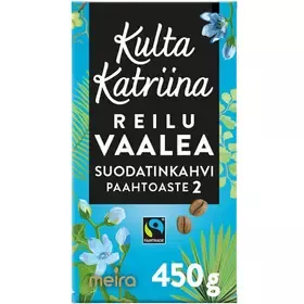 Kulta Katriina Reilu Vaalea suodatinkahvi Reilu kauppa 450g