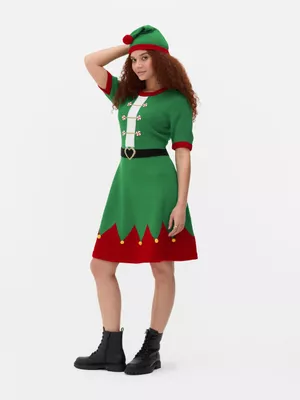 Vestido navideño de elfa