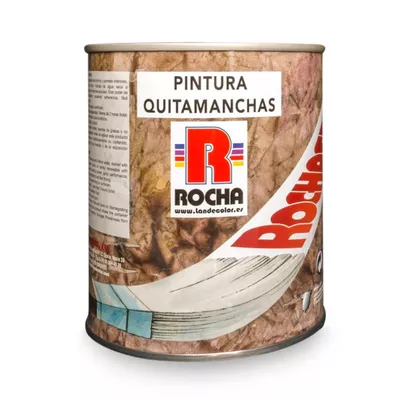PINTURA QUITAMANCHAS AL DISOLVENTE ROCHA 1KG BLANCO