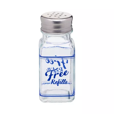 Diner Glass Salt + Pepper Shakers