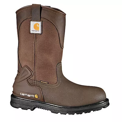 Carhartt Men's Bison Waterproof Steel Toe Wellington Boots, Oil-Tanned Leather, 11 in.