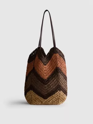Bolso shopper tejido de The Edit