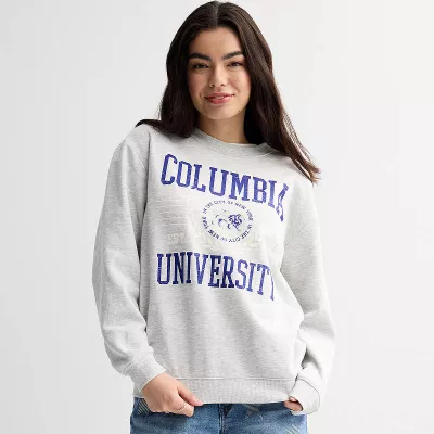 Juniors' Threads of Luxx Columbia University Crewneck Pullover Sweatshirt