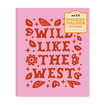 Art 101 Wild West Pocket Folder with Brads