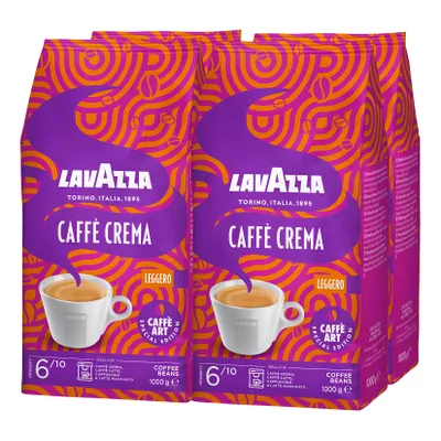 Lavazza, ganze Kaffeebohnen Spezial Edition Leggero 1 kg, 4er Pack
