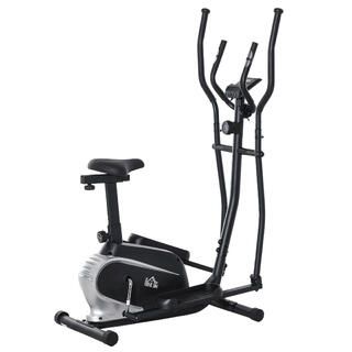HOMCOM HOMCOM Cyclette Ellittica Magnetica Schermo LCD e 8 Livelli di Resistenza