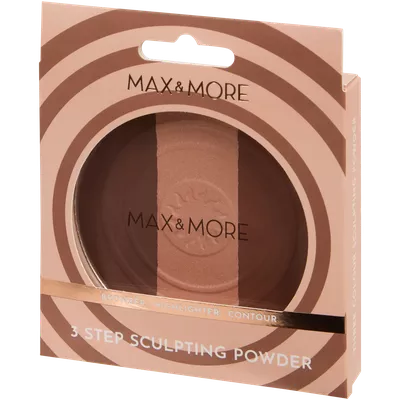 Tříbarevný konturovací pudr Max & More