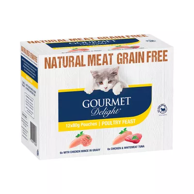Gourmet Delight Poultry Multipack 12x80g
