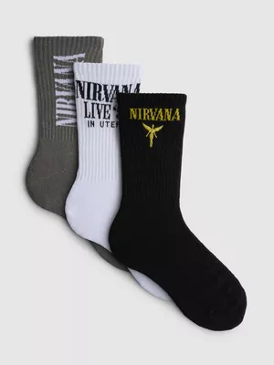 Pack de 3 pares de calcetines de canalé de Nirvana