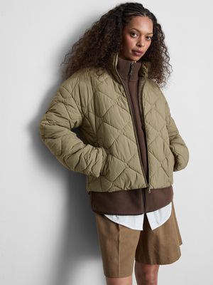 Chaqueta acolchada con cuello chimenea