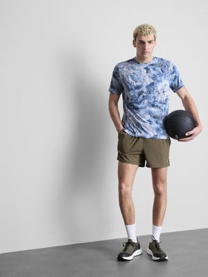 Camiseta de manga corta de malla ondulada