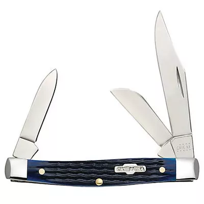 Case Cutlery Blue Bone Rogers Corn Cob Jib Medium Stockman