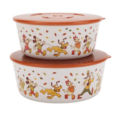 Celebrate Together™ Fall 2 pc Mickey Mouse & Friends Harvest Food Storage Container