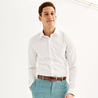 Men's Apt. 9® Slim Fit Wrinkle Free Dress Shirt