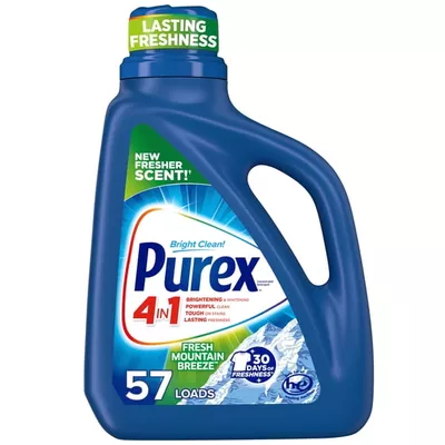 Purex Fresh Mountain Breeze Liquid Laundry Detergent, 75 fl oz, 57 Loads