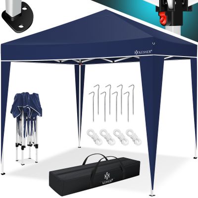 KESSER® Pavillon 3x3m   wasserdicht   inkl. Tragetasche mit Rollen  Pop-Up Klicksystem   UV-Schutz 50+   Faltpavillon   Gartenzelt   Partyzelt   Metall-Verstrebungen