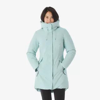 QUECHUA Parka montagna donna NH500 verde | -10°C