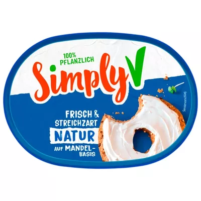 Simply V Streichzart Natur vegan 150g