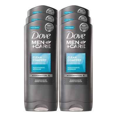 Dove Dusche Clean Comfort 400 ml, 6er Pack