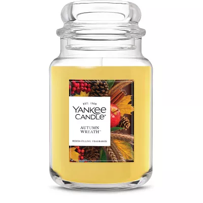 Yankee Candle® Autumn Wreath Large Jar Scented Candle, 22 oz