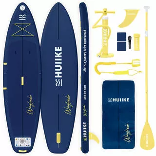 HUIIKE Tavola Sup Gonfiabile Adulti Touring 10’6” con Accessori, Fino a 130 kg, Navy