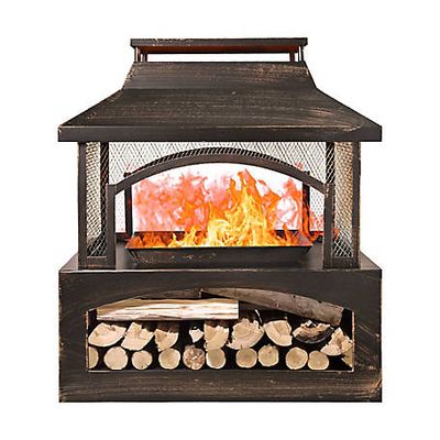 Red Mountain Valley 37in Outdoor Wood Burning Fireplace