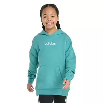 Girls 7-16 adidas Long Sleeve Embroidered Fleece Pullover Hoodie