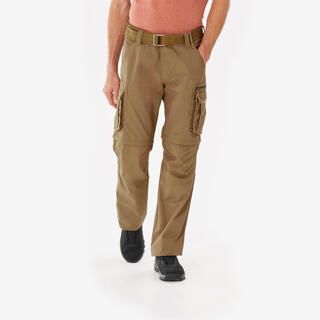FORCLAZ Pantaloni modulabili TRAVEL 500 MODUL cargo uomo marroni