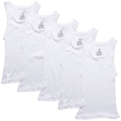 Boys Hanes® 5 Pack Ultimate White Tank Undershirt