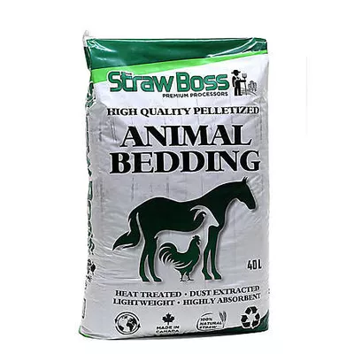 Greenway Animal Nutrition Crumbled Pellet Straw Bedding 40 Liter