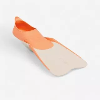 Pinne snorkeling bambino FF 100 SOFT arancione-beige