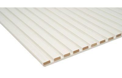 Fjordwall, Akustikpanel med folie, Basic White, hvid, 20x600x2400 mm