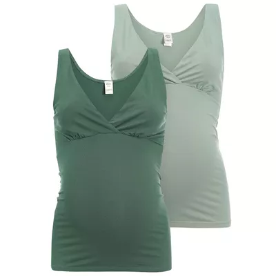 2 Damen Still-Unterhemden