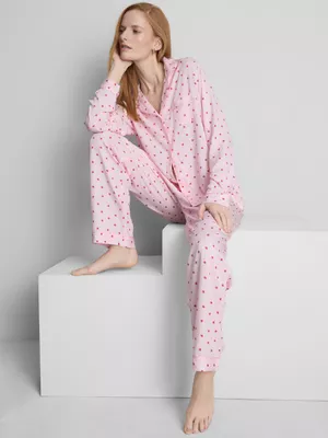 Pijama de sarga de estilo boyfriend