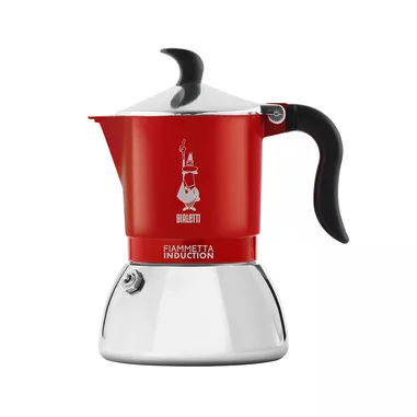 Bialetti Fiammetta Induction Moka 0,1 L Rosso, Acc...
