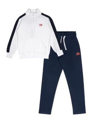 LEONE 1947 APPAREL Tuta da bambino in cotone non garzato con colletto e zip Leone New Basic