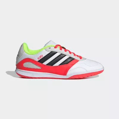 Kinder Fußball Hallenschuhe Futsal - Super Sala weiß/rot
