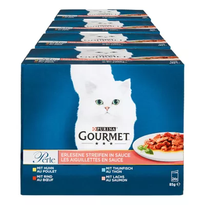 PURINA Gourmet Perle 24 x 85 g, 4er Pack